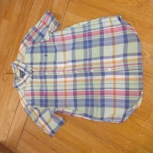 Boys. Multi color casual button down shirt.Ralph Lauren.  Size XL (18-20).